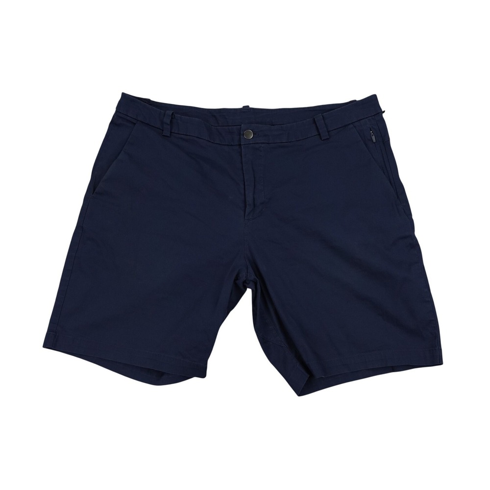 Lululemon Mens 38 Navy Blue  Golf Shorts Chino Performance Stretch Lightweight